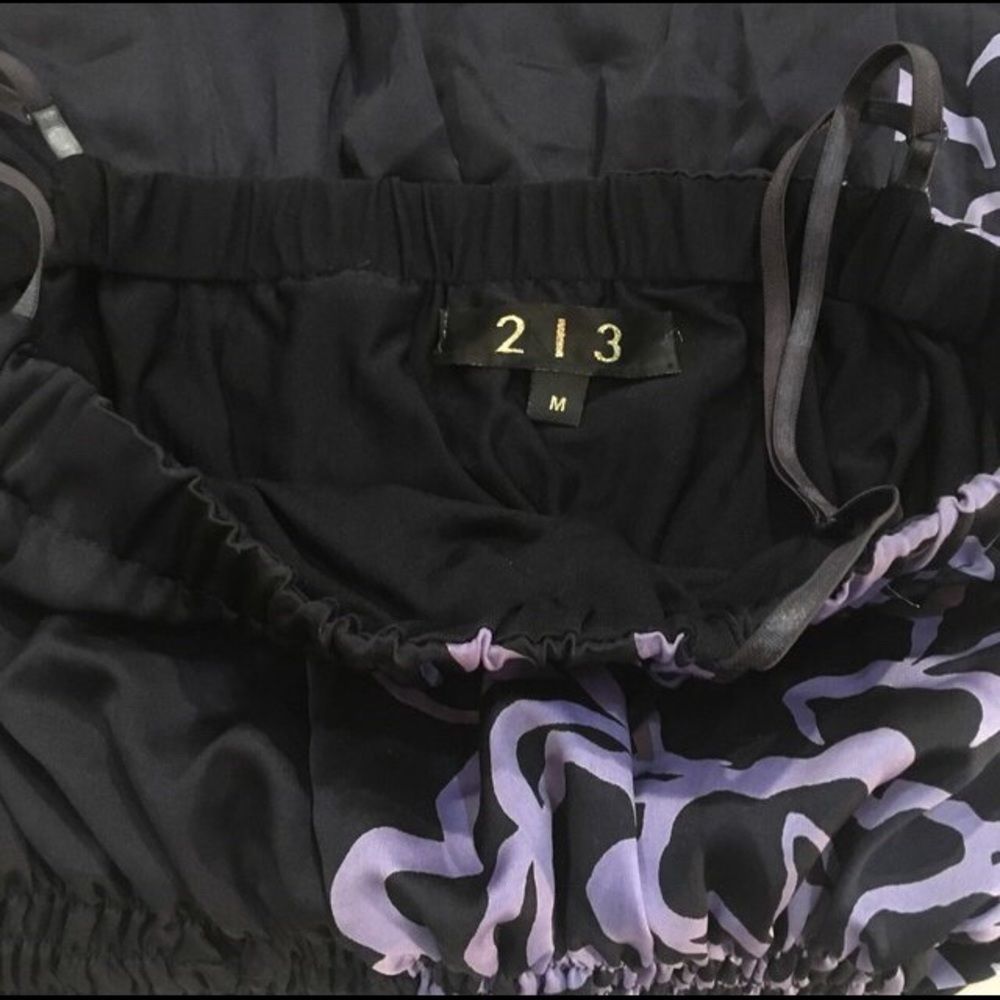 213 Sexy Black and Purple Dress - Picture 3 of 6
